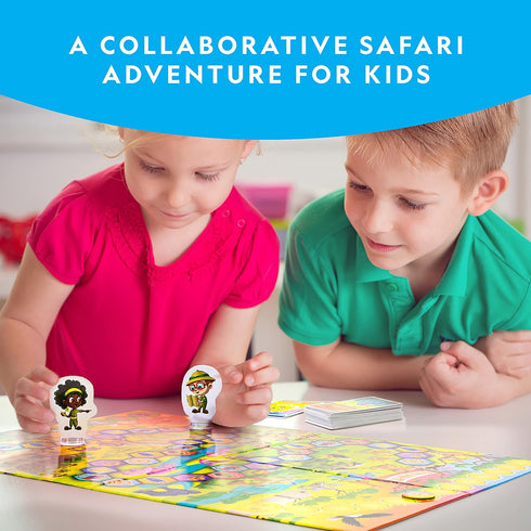 NATIONAL GEOGRAPHIC My First Safari Board Game for Kids 4-6 – Animal Game for Kids & Adults, Cooperative Fun Perfect for Family Game Night, Kids B...