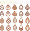 Cheriswelry DIY Jewelry Earring Making Kit Wood Drop Dangle Earring for Jewelry Making with 20pc Teardrop Walnut Wood Laser Cut Pendants & 40pcs B...