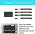 Cinch Magnetic Dry Erase Weekly Calendar Blackboard for Fridge 17"x12" - 4 Fine Tip Markers & Large Eraser w/Magnetic Weekly Planner for Fridge - ...