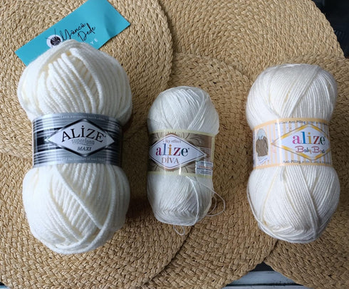 Alize Diva Silk Effect 100% Microfiber Acrylic Yarn 1 Ball skeins 100gr 383yds (852 - Green Tea)......