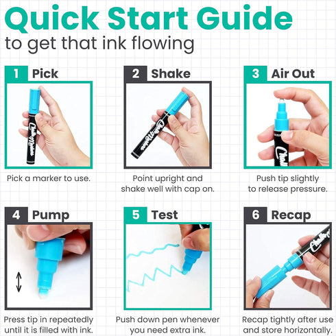 Chalkola Liquid Chalk Markers Erasable (10 Pack) w/Gold & Silver - Washable Paint Chalk Pens for Chalkboard Signs, Blackboard, Car Window, Bistro,...