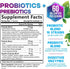 Daily Probiotic and Prebiotic Supplement 60 Billion CFU Capsule for Women & Men - 10 Diverse Strains - Acidophilus Prebiotics & Probiotics for Dig...