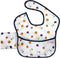 melii Baby & Toddler Fold Up Bib with Integrated Travel Pouch and Large Scoop, 2 Pack, BPA Free (Bear)...