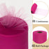 Fuchsia Tulle Fabric Roll 6 Inch by 100 Yards (300 feet) Sheer Tulle Ribbon for Halloween Party Decorations Tutu Gift Wrapping Valentine's Day Tab...