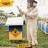 Caution Honeybees Hard At Work 12" x 12" Tin Road Sign Indoor Outdoor Beekeeping Apiary Theme Shed Garden Home Decor...