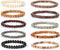 FIBO STEEL 2-10Pcs 8-11mm Wood Beaded Bracelet for Men Buddhist Beads Elastic...