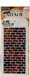 Stampers Anonymous Tim Holtz Layered Stencil 4.125"X8.5", Bricked...
