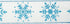 MEEDEE Blue Snowflake Ribbon White Ribbon with Blue Glitter Snowflake Ribbon 2.5 Inch Christmas Wired Ribbon for Winter Holiday Decor, Christmas T...