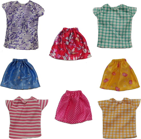 Doll Clothes Outfits for Mini 5-6-7-8-9-10 Inch Girl Dolls ,Doll Clothing Skirt for Small Fashionista 11.5" Dolls...