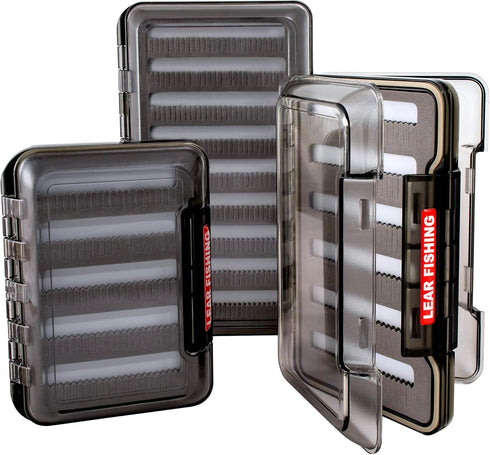 Lear Series 3200 Fly Fishing Box - Waterproof Double Sided Tackle Organizer Case for Your Trout and Bass Gear - Fly Box to Store Flies and Equipme...