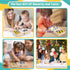 Montessori Busy Board for Toddlers - Early Development Wooden Sensory Toys for Toddlers 1-3, Montessori Toys for 1 2 3 Year Old, Kids LED Light Sw...