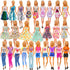 BARWA 10 Sets Doll Clothes Including 3 Sequins Dresses 3 Fashion Floral Dresses 4 Casual Outfits Tops and Pants for 11.5 inch Girl Dolls……...