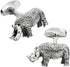 Textured Rhino Cufflinks For Men With Gift Box...