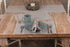 Piper Classics Farmhouse Ticking Stripe Gray Placemats w Rickrack, Set of 4 Place Mats, 12" x 18", Farmhouse Style Kitchen & Dining Decor...