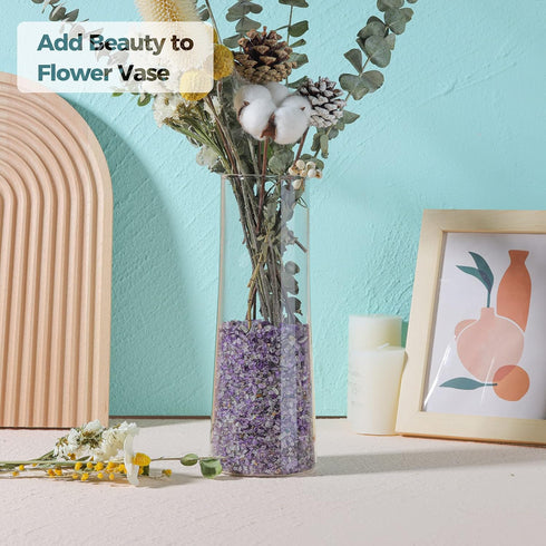 T4U Tumbled Chips Stones Crushed Crystal Quartz 1 LB, Irregular Shaped Gravels Pebbles Healing Stones, DIY Smoothed Rock for Potted Plant,Resin Ar...