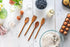 Lipper International Teak Wood Kitchen Tools for Cooking, 4-Piece Set, 11" Long...