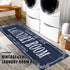 Cekene Laundry Room Runner Rug 20"x59" Non Slip Farmhouse Laundry Rug Runner Washable Laundry Mats with Rubber Backing Blue Kitchen Rug Carpet Run...