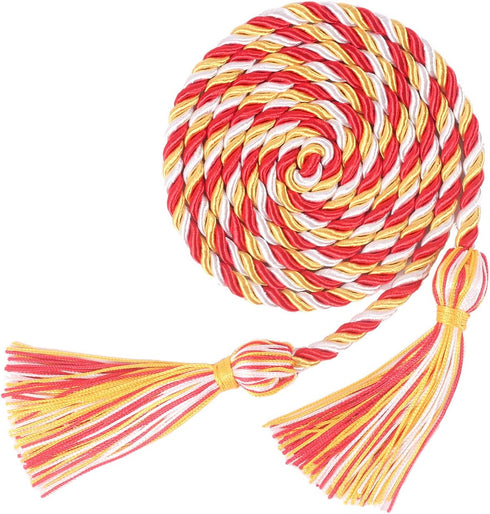 Graduation Honor Cords, 68" Long (Gold/White/Red)...