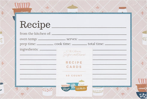 C.R. Gibson Lily & Val Vintage Bakeware Recipe Cards (Q12-25391)...