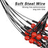 Saltwater Fishing Wire Leader Fishing Leaders with Swivels Snaps Stainless Steel Sulf Fishing Rigs Fishing Gear Tackles for Lures Bait Hooks...