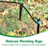 CHANGE MOORE 100 Pcs Drip Irrigation Stakes Universal Drip Tubing Hold Stakes for 1/8'' - 1/4'', Plastic Garden Water Pipe Support Drip System Par...