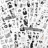 Dizdkizd Black and White Themed Elegent Women Sticker Book for Scrapbooking, Journaling, 194 Vintage Pre-Cut Stickers for Junk Journaling, Planner...