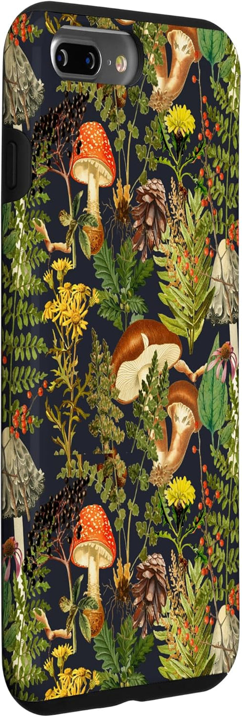 iPhone 7 Plus/8 Plus Mushroom woodland scene elderberries fungi nature shrooms Case...