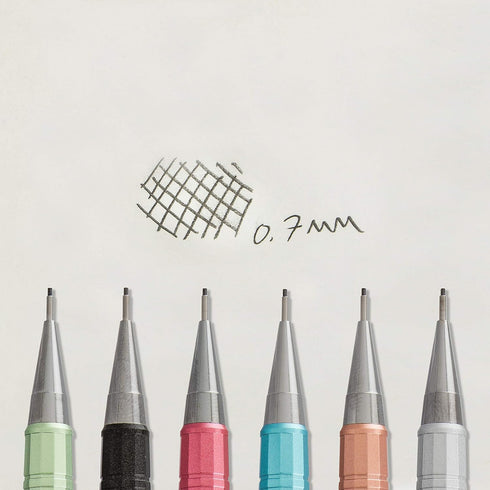 Pentel Sharp Mechanical Pencil, (0.7mm), Medium Line, Metallic Barrel, Assorted Colors, Pack of 3 (P207MBP3M)...