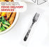 Party Essentials Individually Wrapped Black Plastic Utensil Sets/Heavy Duty Flatware Packs, Fork, 100 Sets...