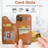 LOHASIC for iPhone 12 Pro Max Wallet Case, 5 Card Holder Phone Cover to Men Women, Premium PU Leather Credit Slot, Magnetic Clasp Kickstand Flip F...