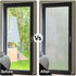 VELIMAX Frosted Window Privacy Film Non Adhesive Window Cling Removable Glass Covering Clear Water Opaque Window Film for Home Anti UV 17.7x78.7 i...
