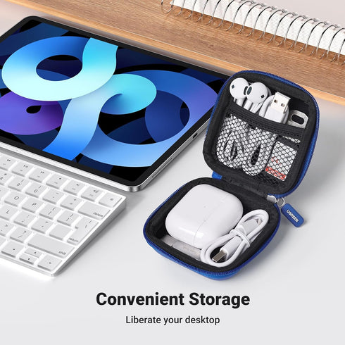 UGREEN Earphone Case, Waterproof Headphone Case Compatible with AirPods Pro Earbud Case and JLab Earbuds with Stainless Steel Carabiner, for Headp...