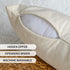 Outdoor Pillow Covers Set of 2, Waterproof Boho Throw Pillow Covers Geometric Pillow Cases for Patio Garden, 20 X 20 Inches (White More, 20x20 Inc...