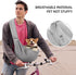 Dog Carrier Sling - Ultra Breathable Reversible Puppy Carrier Purse with Storage Pocket, Travel Safety Harness, Hand-Free Dog Sling Carrier for Ca...