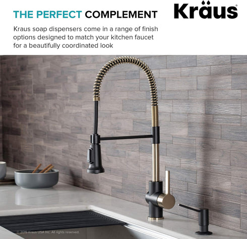 KRAUS Kitchen Soap and Lotion Dispenser in Stainless Steel, KSD-41SS...