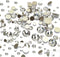 Dowarm 2650 Pieces Glue Fix Glass Flat Back Crystal Rhinestones, 6 Sizes 1.5mm 2mm 2.8mm 4mm 4.8mm 6.5mm, White Flatback Crystals Loose Gemstones ...