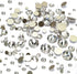 Dowarm 2650 Pieces Glue Fix Glass Flat Back Crystal Rhinestones, 6 Sizes 1.5mm 2mm 2.8mm 4mm 4.8mm 6.5mm, White Flatback Crystals Loose Gemstones ...