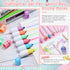Sabary 228 Pcs Kawaii Stationary Set Include Telescopic Boba Pencil Pouch Case Bag Gel Ink Pen Sticky Note Bubble Tea Sticker Pill Highlighter Sta...