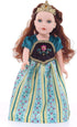 Little Adventures Scandinavian Princess Coronation Doll Dress - Doll Not Included - Machine Washable Child Pretend Play and Party Doll Clothes wit...