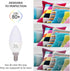 Simba Lighting LED Candelabra Light Bulbs B11 (C37) Candle Shape E12 Base (6 Pack) | Decorative 7W 60W Replacement 110V, 120V for Chandelier, Ceil...
