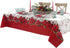 Newbridge Christmas Blooming Poinsettia’s Double Bordered 70 inch Long Table Runner, Holiday Red and White Poinsettia Dining Table Runner...