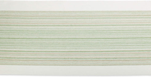 DII Everyday Collection Fringed Stripe Tabletop, Table Runner, 14x72, Thyme...