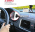 Macally Windshield Phone Mount for Car Magnetic - Suction Cup Window Mount Phone Holder with 8" Long Gooseneck Arm & Super Strong Magnet Mount for...
