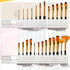 TRITART Paint Brushes for Acrylic Painting - Bulk Paint Brush Set of 25 - Suitable as Acrylic, Watercolour & Oil Brushes - Artist Paintbrushes, 2 ...