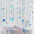 Iridescent Party Decorations Star Circle Dot Paper Garland Banner Bunting Streamer Metallic Hanging Twinkle Star Decoration for Kids Birthday Baby...