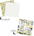 Bee Scrapbook Stickers - Kit with Honey Bee Scrapbook Paper 12x12 Inch | Floral, Bee Cardstock Paper, Sticker Set for DIY Craft, Card Making, Albu...