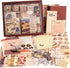 348 Pcs Scrapbooking Supplies Kit, Vintage Aesthetic Scrapbook Kit for Bullet Junk Journal, Stationery, A6 Grid Notebook, DIY Journaling Supplies,...