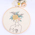 REEWISLY 4 pcs of Embroidery Starter kit with Patterns and Instructions, DIY Adult Beginner Cross Stitch Kits, Including 2 Plastic Embroidery Ring...