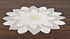 Embroidered Holiday Christmas White and Gold Star Poinsettia Doily Place Mat Small Table Topper (23 Inch Round)...