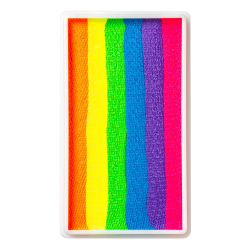 TAG Face and Body Paint - 1 Stroke Split Cake 30g - Neon Rainbow...